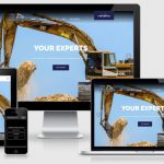 CB Excavating website viewed on multiple devices